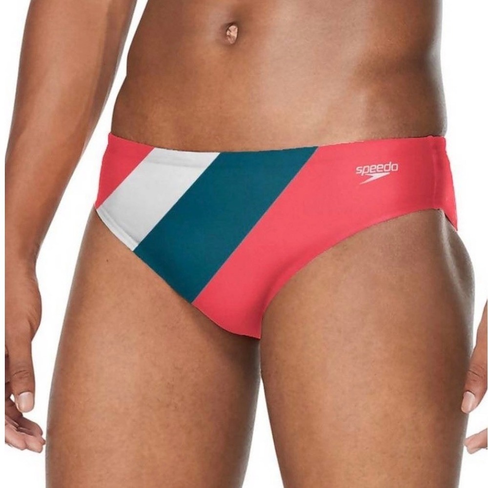 Speedo Eco Endurance Boys Swim Brief Pink Glo, Sz 26 (8-10 yr) NWT MSRP $45